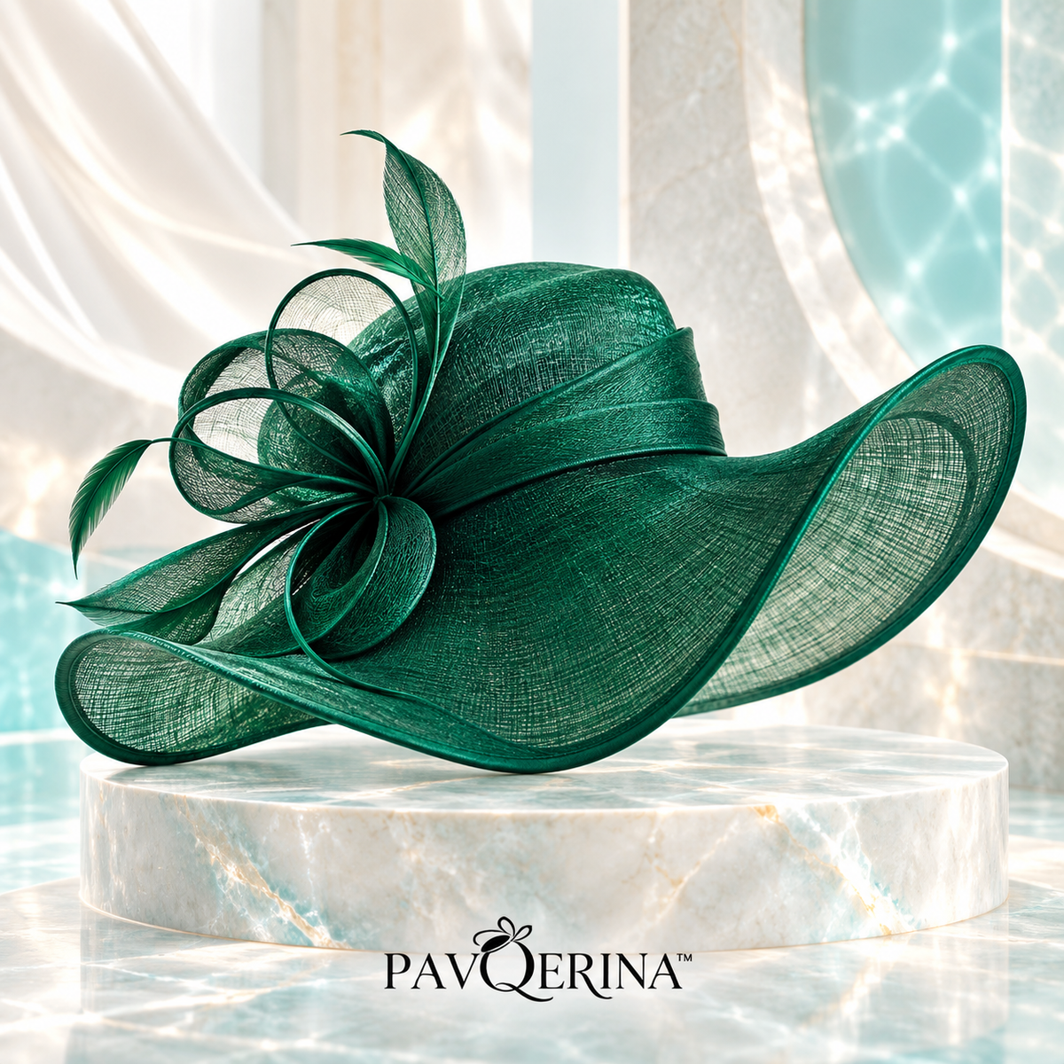 PAVQERINA™ Vivienne Rose Cocktail Hat