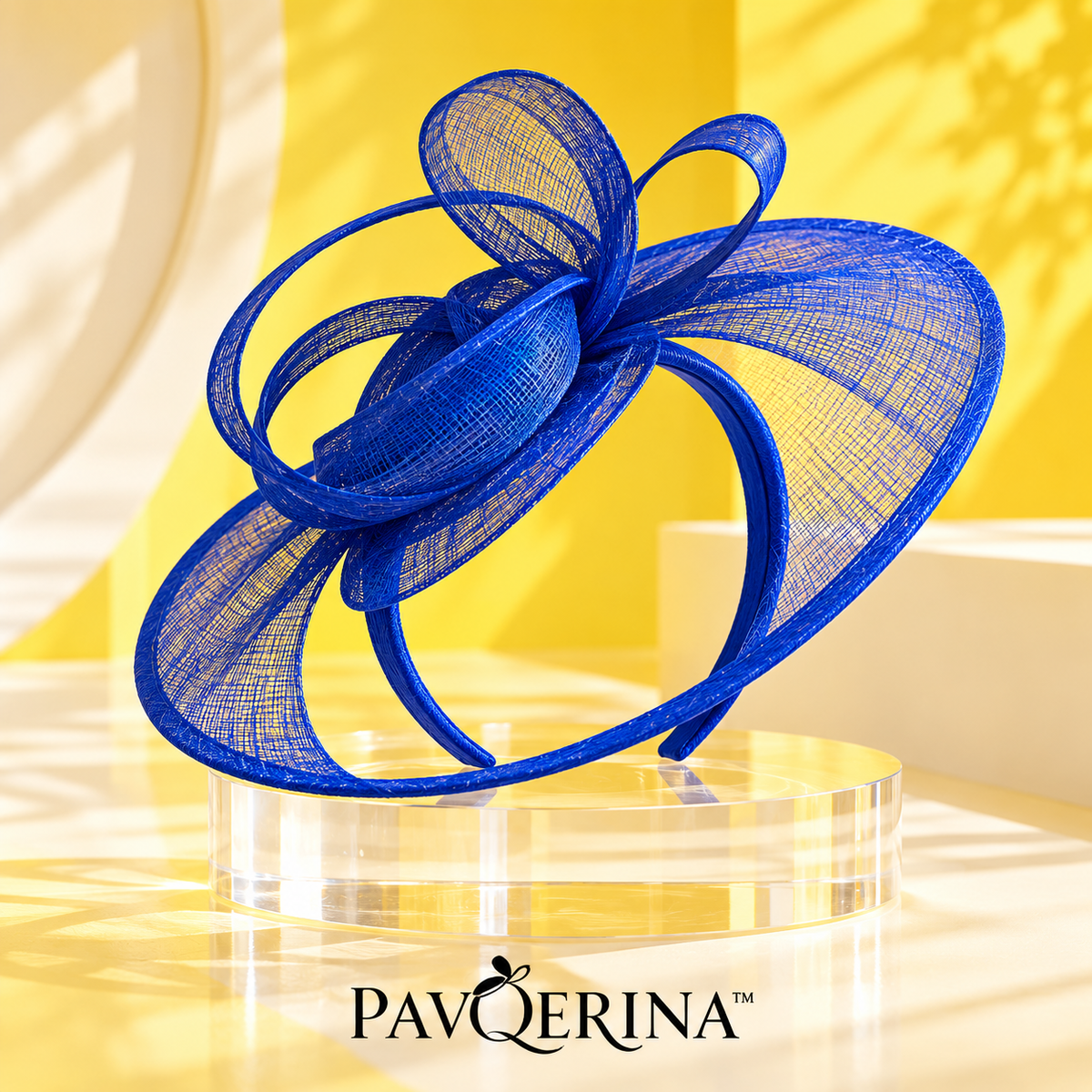 PAVQERINA™ Isolde Crescent Veil Hat