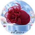 PAVQERINA™ Genevieve Feather Crown Hat