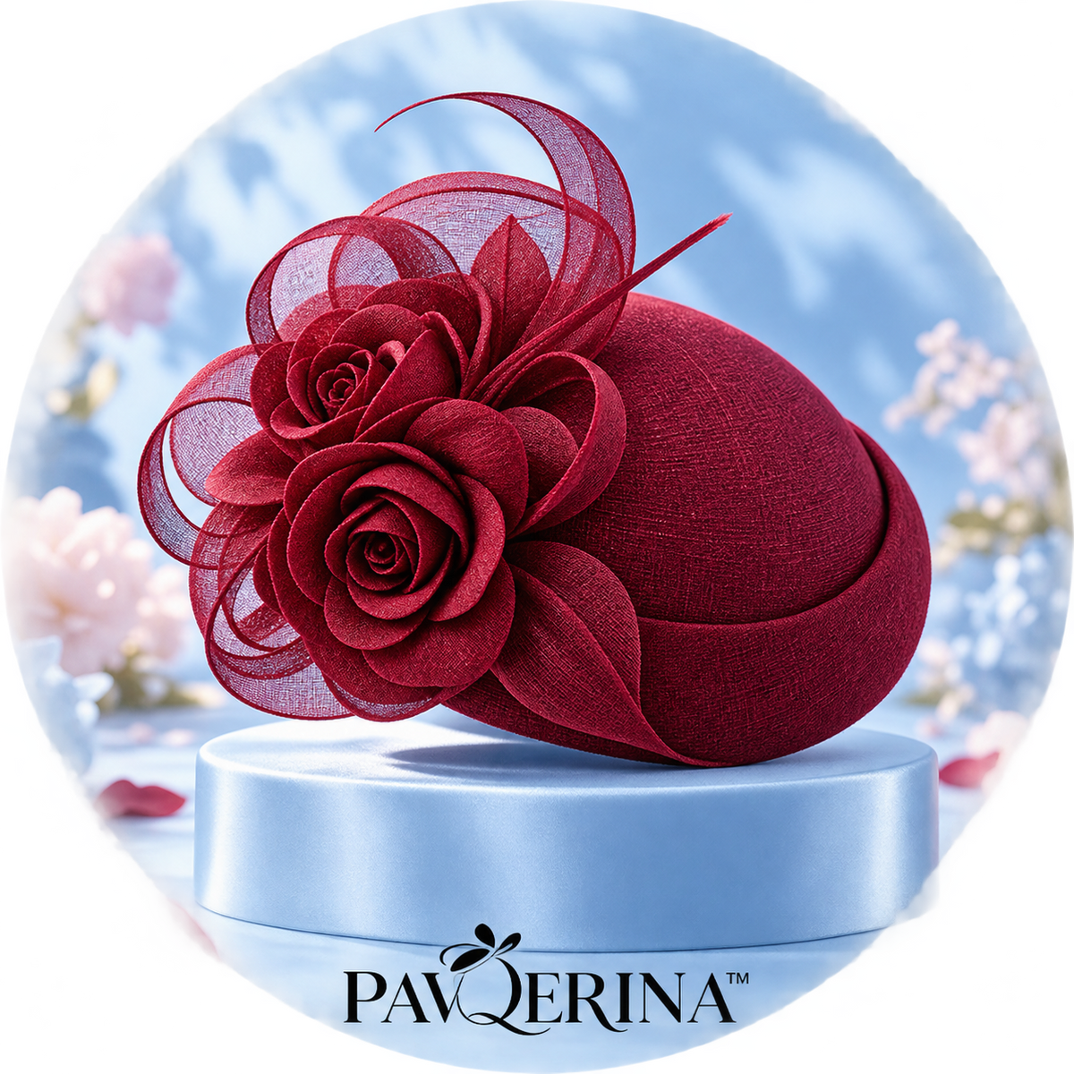 PAVQERINA™ Genevieve Feather Crown Hat